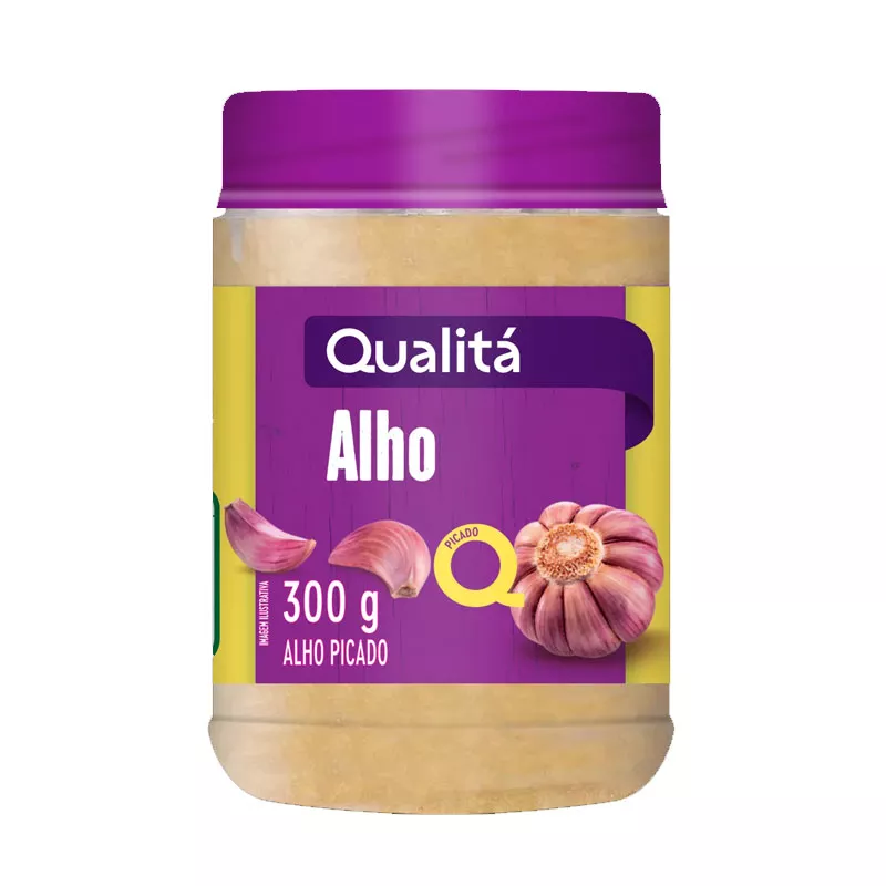 alho-picado Alho Picado Qualitá Pote 300g - Imagem 1